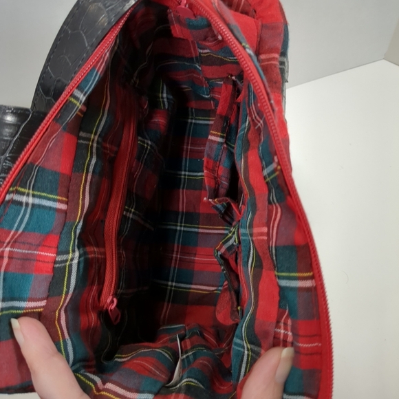 Woven Straw And Plaid Shoulder Bag - Picture 6 of 6